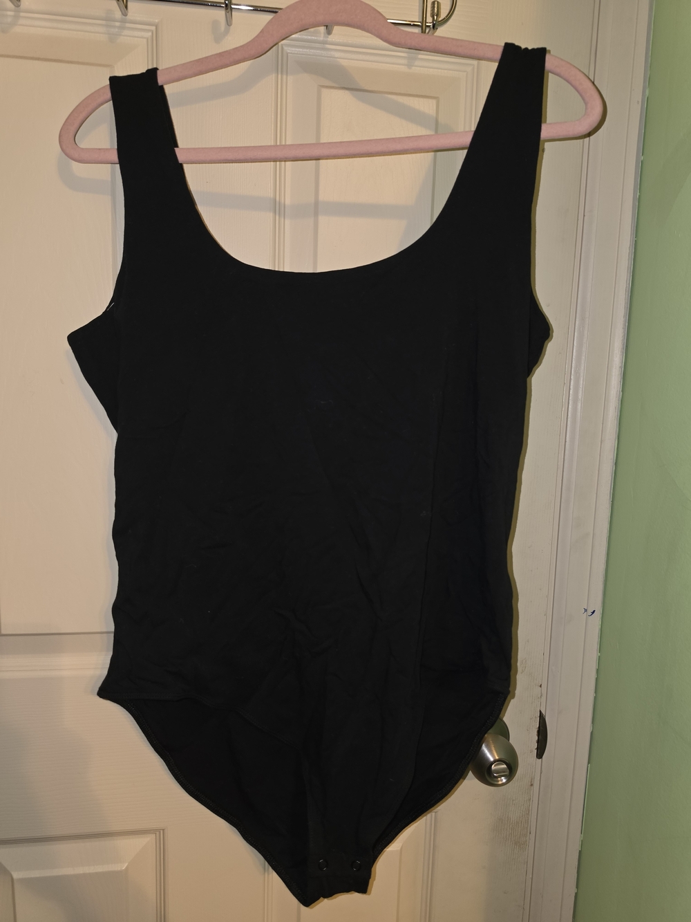 Old Navy Black Scoop Neck Bodysuit